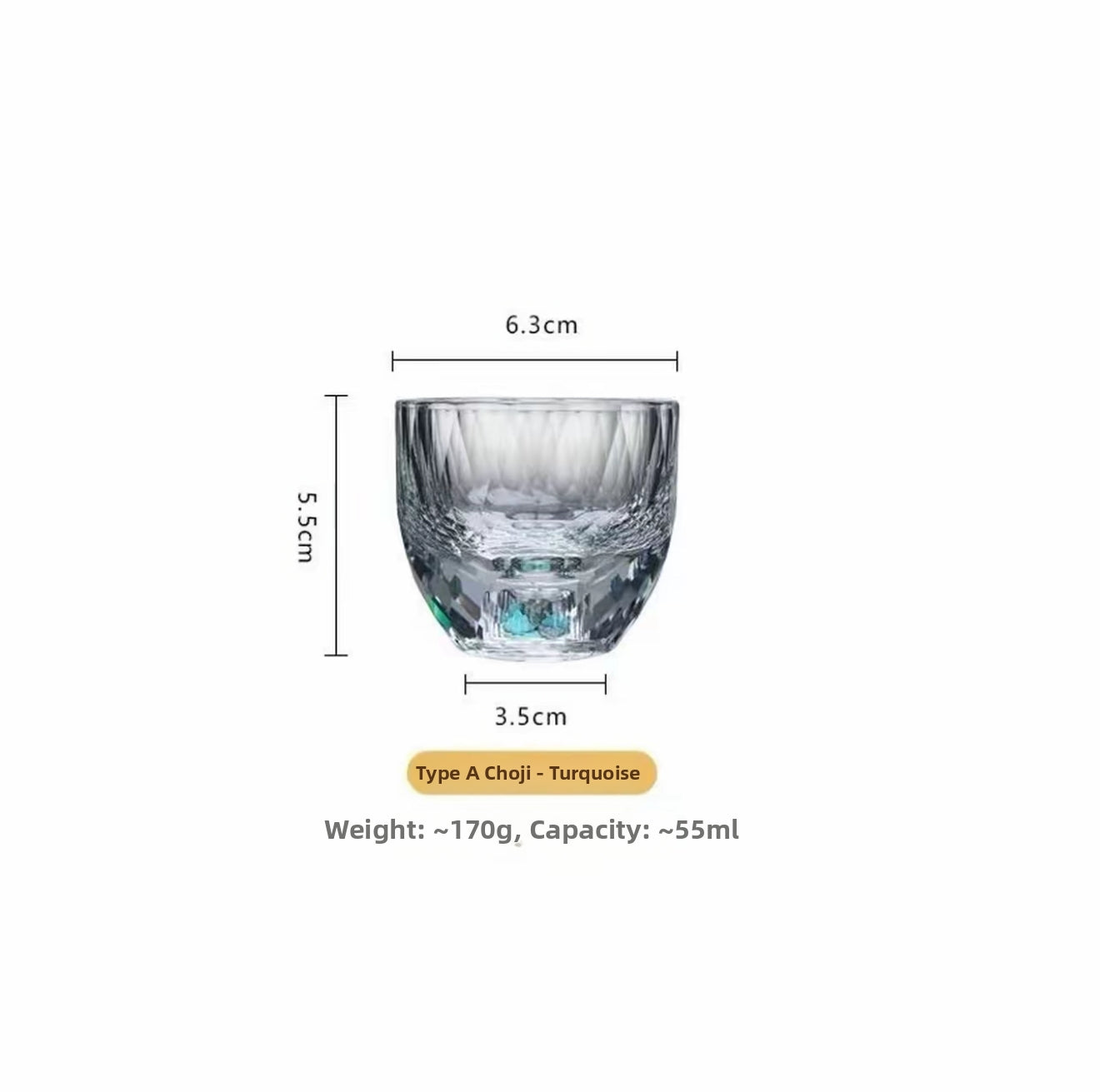 High-end/heat-resistant and anti-scab/crystal tea set/tea set/household tea set/coffee cup/crystal cup/gift