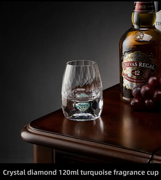 High-end/heat-resistant and anti-scab/crystal tea set/tea set/household tea set/coffee cup/crystal cup/gift