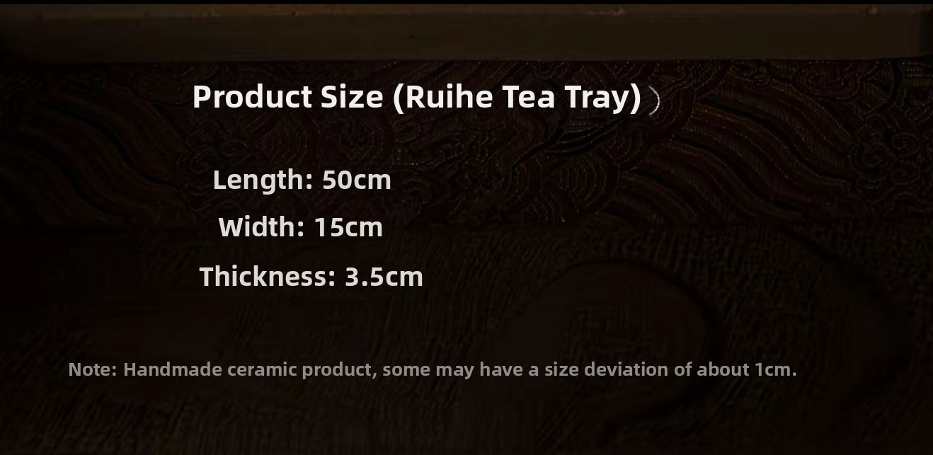 Tea tray/tea tray/tray/ceramic dry foaming water-absorbing tea table handmade tea set household set