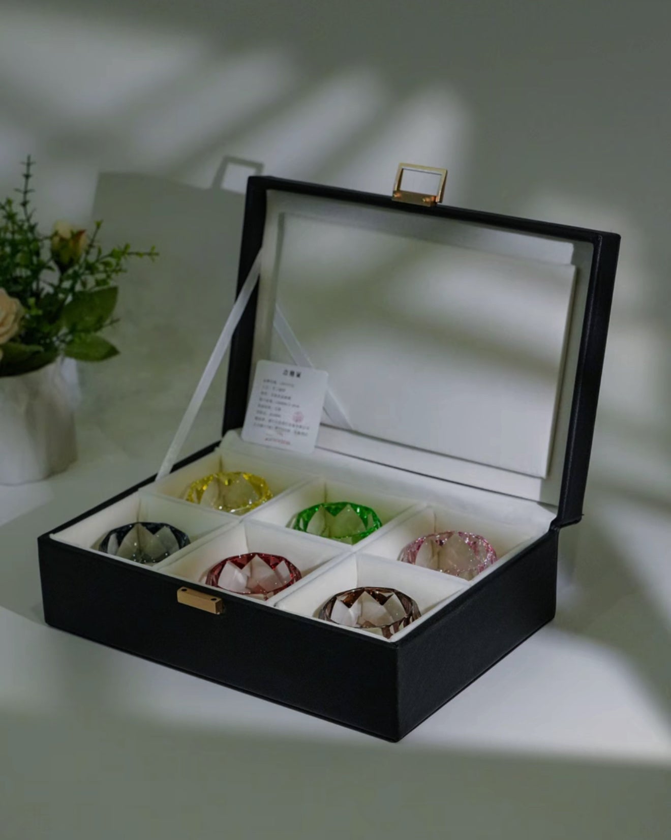 High-end/heat-resistant and anti-scalding/crystal tea set/tea utensils/household tea set/gift