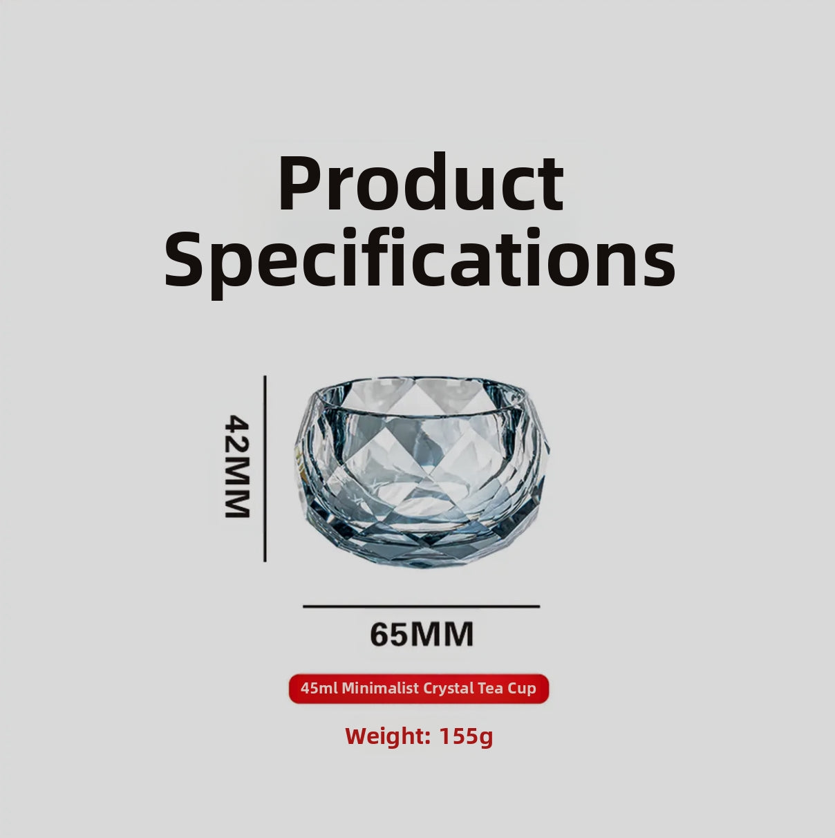 High-end/heat-resistant and anti-scalding/crystal tea set/tea utensils/household tea set/gift