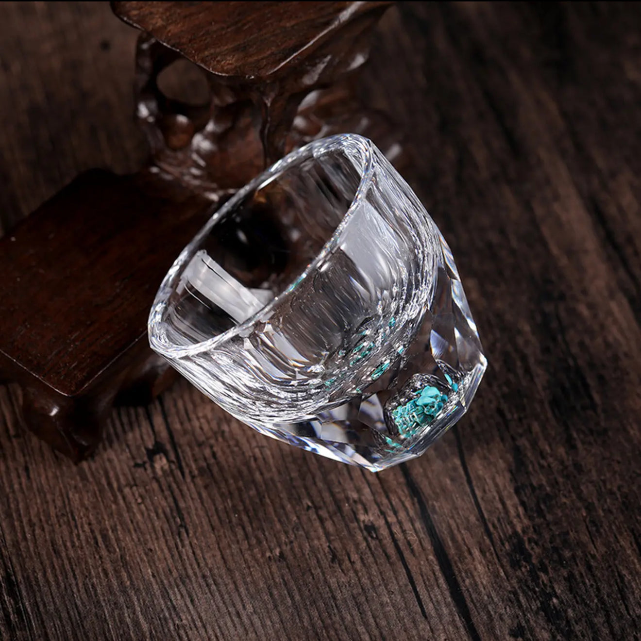 High-end/heat-resistant and anti-scab/crystal tea set/tea set/household tea set/coffee cup/crystal cup/gift