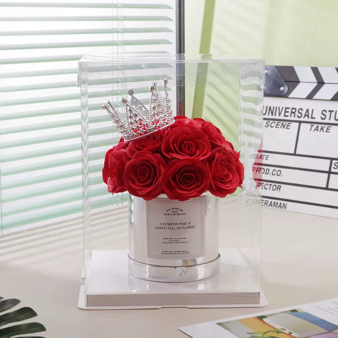 Customized fresh-keeping rose hug bucket gift commercial relatives and girlfriend bouquet