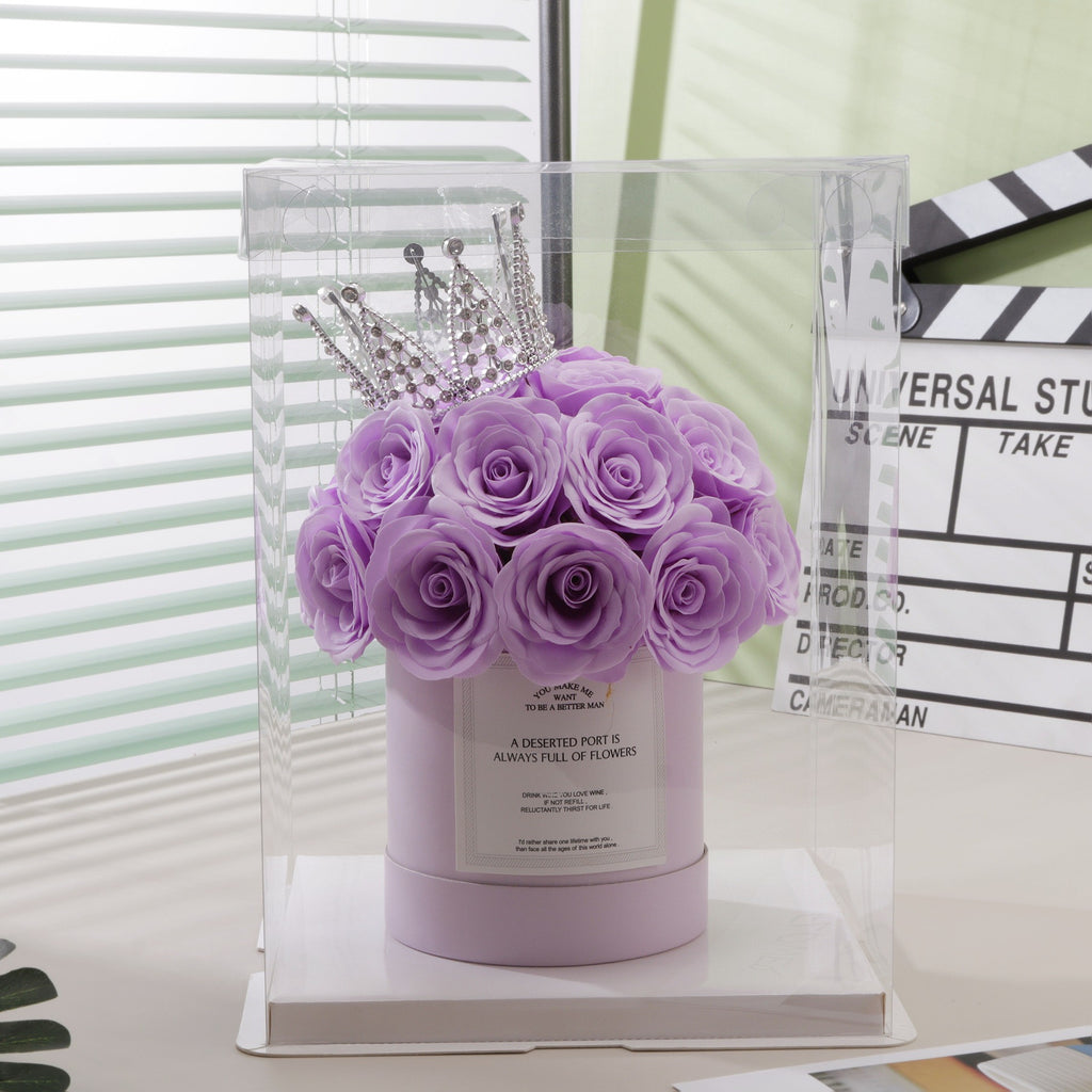 Customized fresh-keeping rose hug bucket gift commercial relatives and girlfriend bouquet