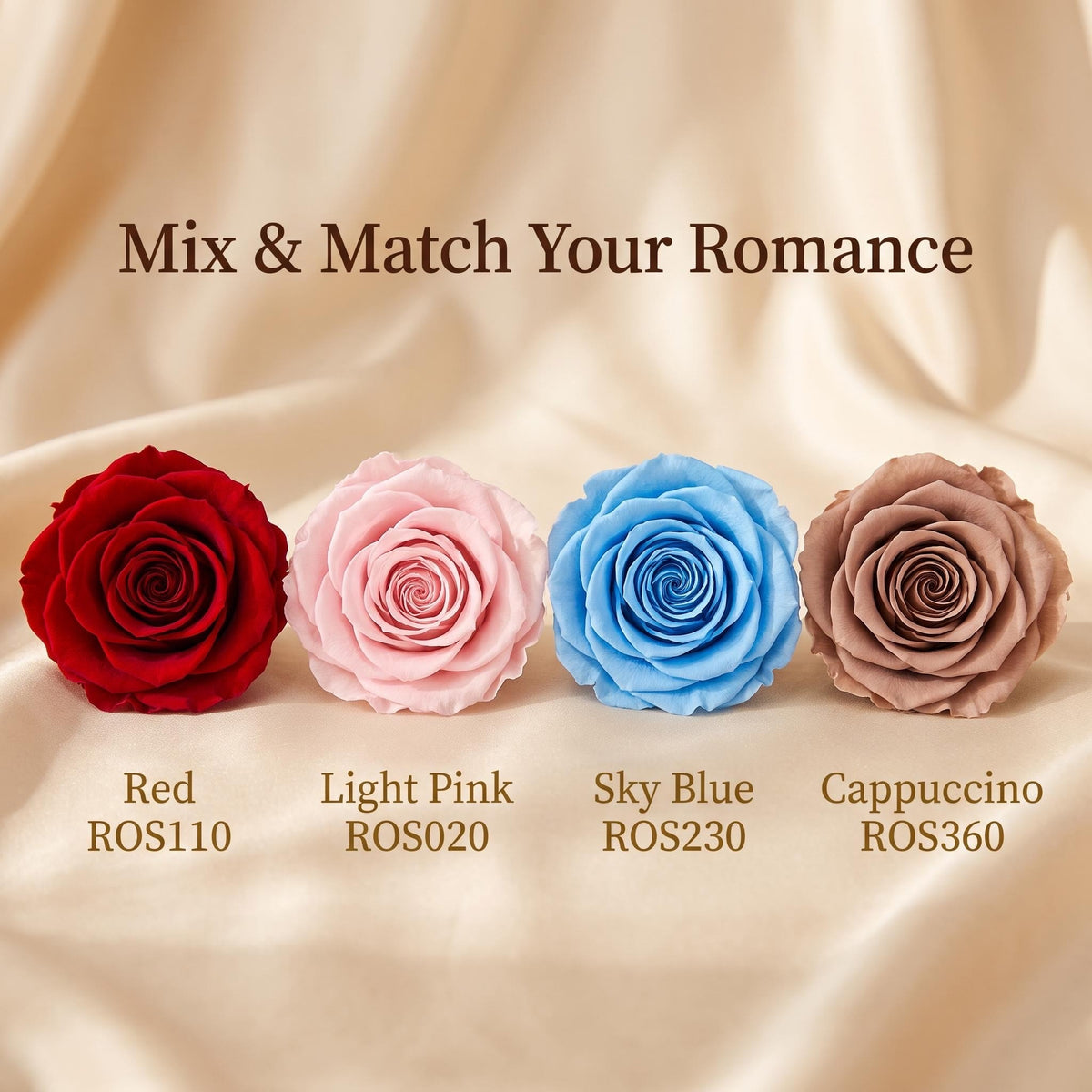 Preserved Rose Heads | 40+ Colors Real Forever Roses for DIY Floral Craft